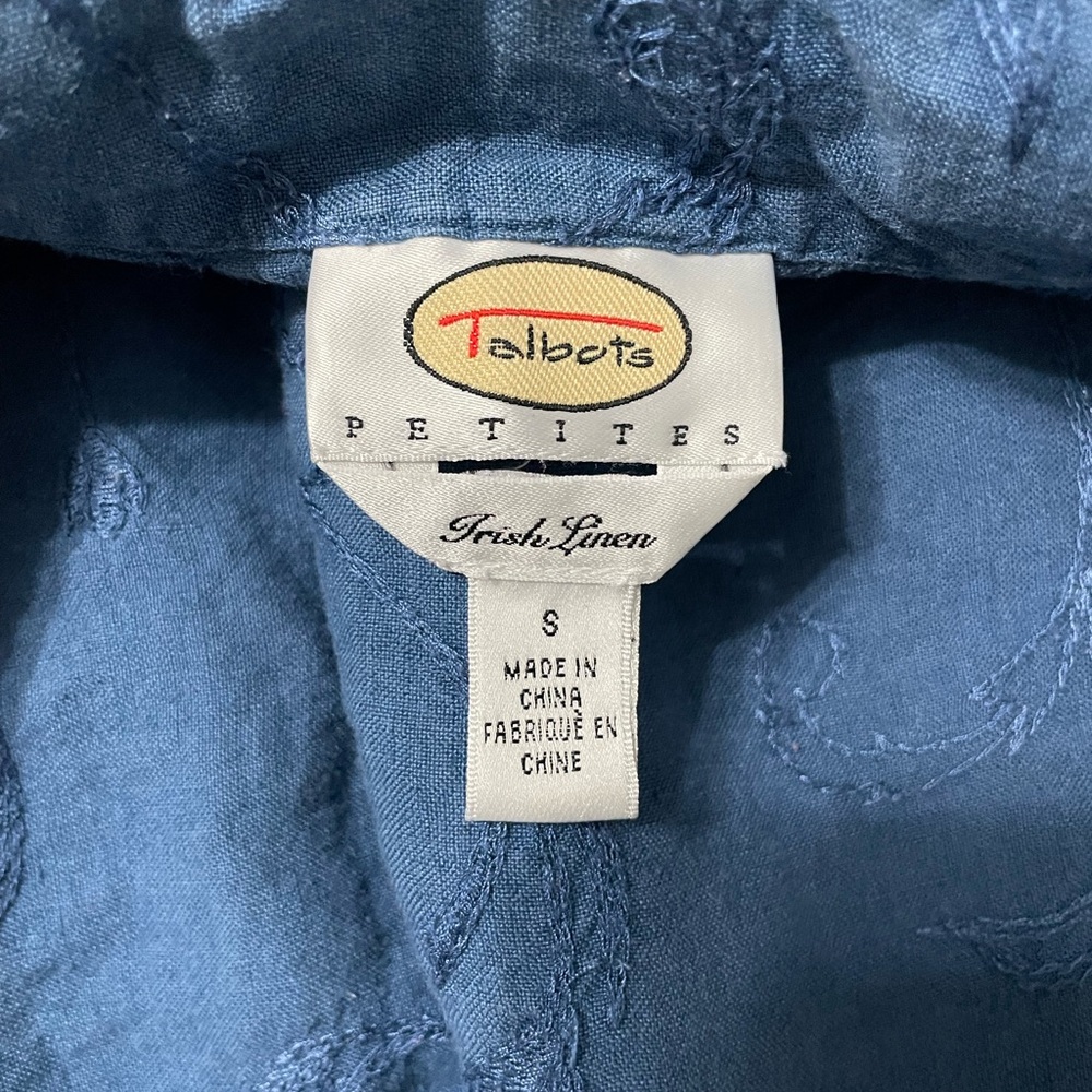 Talbots Linen Button Up - image 7